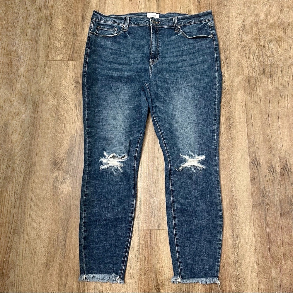 Pistola Raw‎ Hem Distressed Skinny Jeans